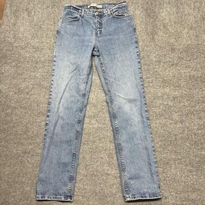 Harley-Davidson Jeans Womens 10 L Blue Medium Mid Rise Straight Stretch Denim
